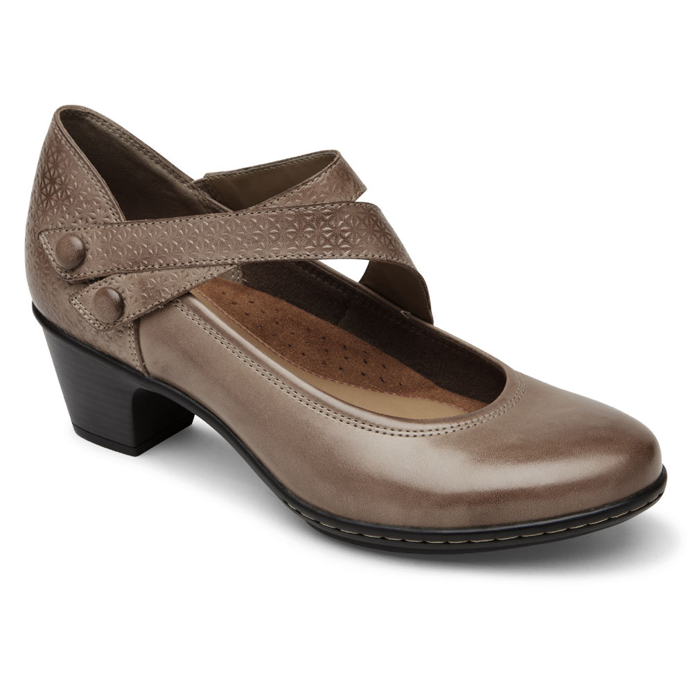 Rockport Wedges Dame Brune - Cobb Hill Kailyn Asymmetrical Mary Jane - IXLC52964